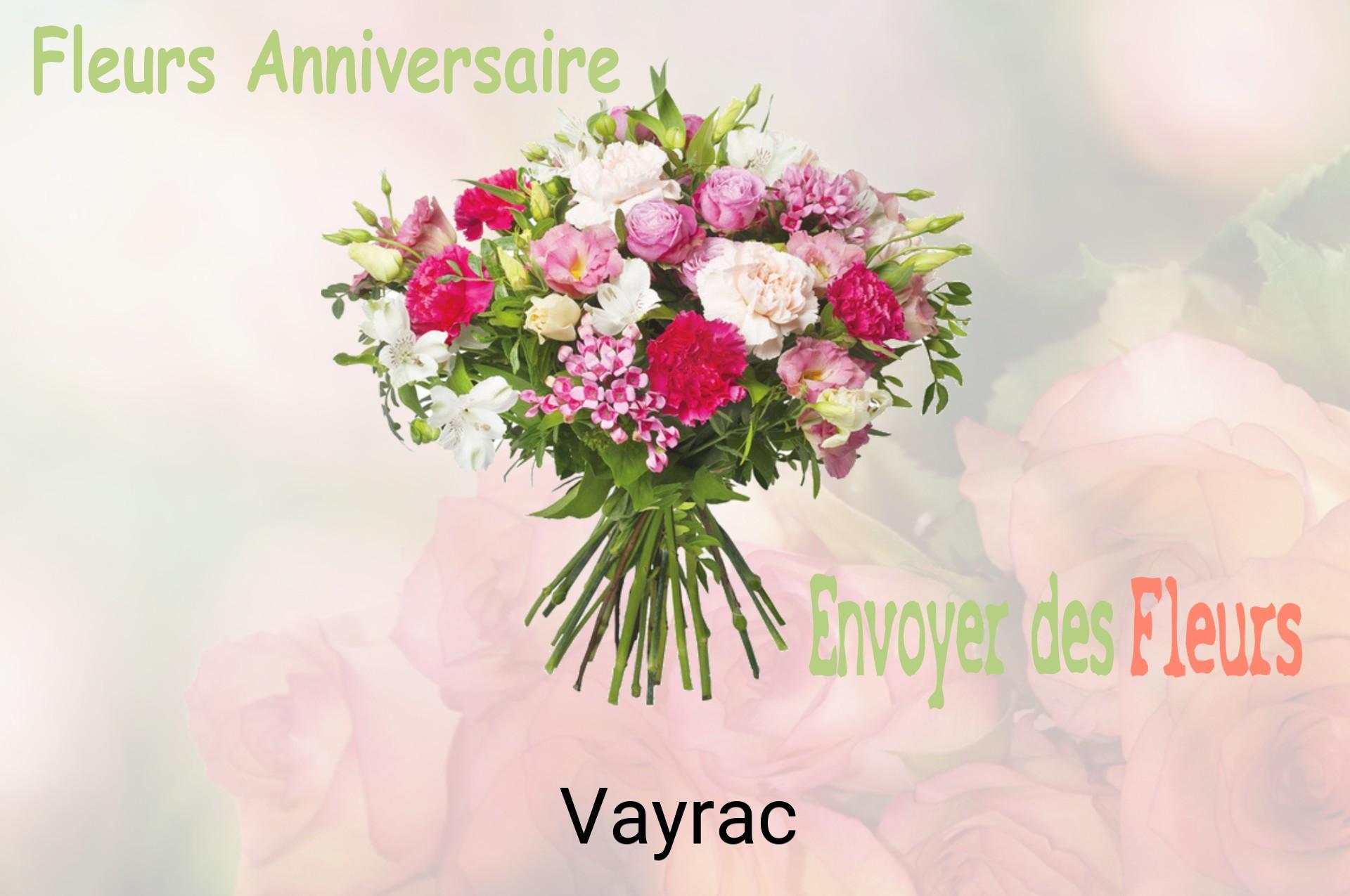 Bouquet de fleurs d’anniversaire livré à Vayrac